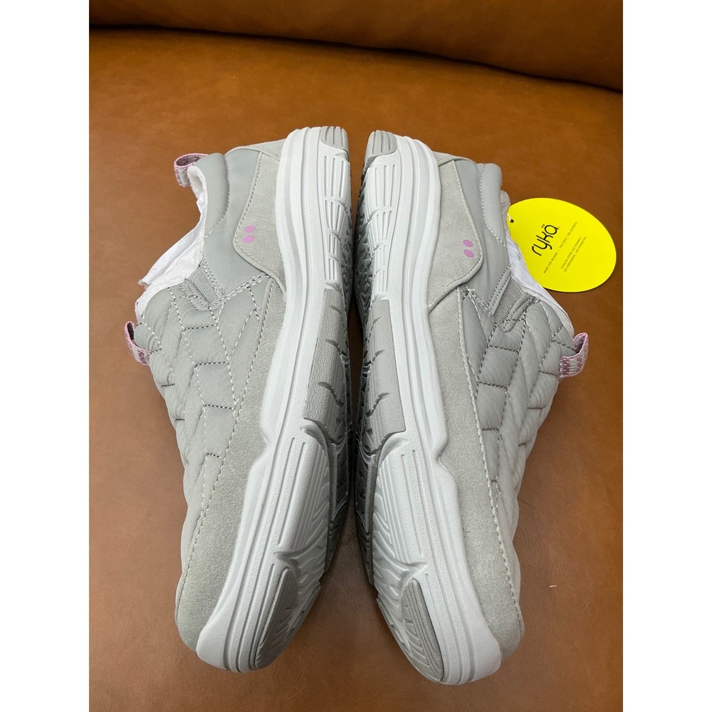 Ryka Echo Knit Slip On Sneakers Womens 8M Grey Quilted Water Repellent Walking - Picture 5 of 8